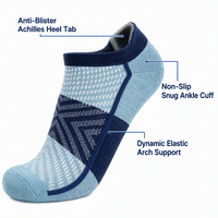 Chaussettes de sport confortables en coton tricoté et élasthanne, chaussettes athlétiques élastiques pour un usage quotidien décontracté