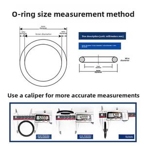 حلقة مطاطية عازلة بقطر سلكي من 1-5 مم مقاومة للحرارة العالية والتآكل والضغط - Product Image 3