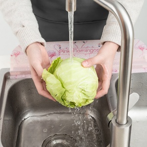 Kitchen Sink Splash Guard Impermeable Sink Water Baffle <b>Plate</b> Faucet Splash Guard with Strong Suction Cup Waterproof - Product Image 6