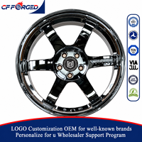 Vente flash - Jantes forgées monobloc concaves chromées polies 18x9.5 19x10.5 5x114.3 pour Subaru WRX STI S209