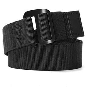 Erkek elastik streç naylon web kot kemer açık rahat kemer ile katı ayarlanabilir toka - Product Image 1