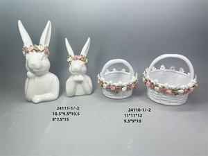 جودة عالية أرخص بيض عيد الفصح السيراميك مع حلقة ديكور بيض عيد الفصح - Product Image 5