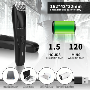 Máquina de Barbería Eléctrica Recargable Inalámbrica con Carga Rápida USB, Ajustable, para Hombres, 5W - Product Image 5