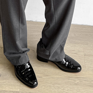 Zapatos Casuales Elegantes para Hombre, Hechos a Mano, de Cuero Patentado, Estilo Oxford, Modernos, Venta al Por Mayor de Fábrica - Product Image 3