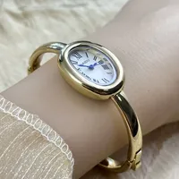 Montre bracelet de marque célèbre, bracelet en acier inoxydable, montre dorée, cadran tendance, cadeau pour femme, montres-bracelets pour filles, Relojes Para Mujer