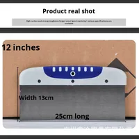 Tôle industrielle atomique Tôle d'acier grise Pelle à peinture en aérosol Grattoir à mastic pour voiture Manche en plastique Lame en acier inoxydable pour