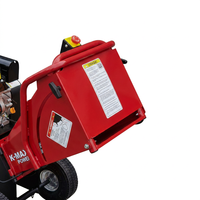 Broyeur de branches d'arbre électrique à tambour, mini, 7HP, quatre temps, haute efficacité, certifié TUV CE