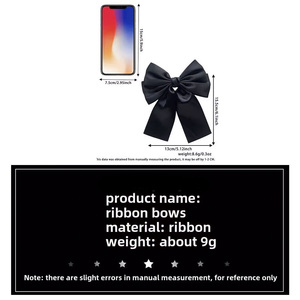Horquilla de satén de doble capa de gama alta personalizada para mujer al por mayor, pinza de pico de pato, accesorio elegante para el cabello de fiesta con accesorio de lazo - Product Image 3