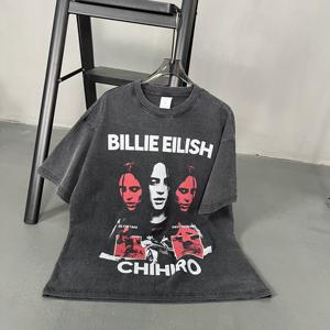 <span class=keywords><strong>Camiseta</strong></span> al por Mayor con Estampado de Jarabe para la Tos, <span class=keywords><strong>Camiseta</strong></span> de Algodón Grueso, Estilo Holgado, Desgastado, Estilo Pro Club, Camisetas Gráficas para Hombre - Product Image 5