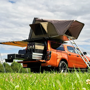 Carpa de Techo Rígida de Lujo para 4 Estaciones, Fácil de Instalar, 4x4, Carpa Grande para Acampar en el Techo del Automóvil, Carpa de Techo de Aluminio con Carcasa Rígida - Product Image 1