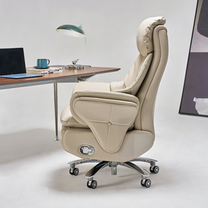 Fauteuil inclinable et pivotant en cuir pour salon, idéal pour petits appartements - Modèle C&S001 Hig - Product Image 2