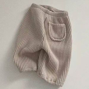 Весенне-осенние однотонные брюки для малышей - Product Image 4