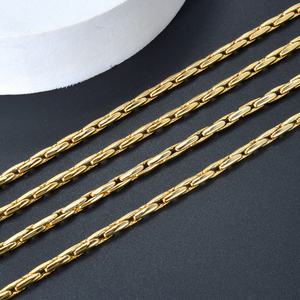 Dubai Wholesale Trendy Fashion Jewelry 18K Gold Plated Brass Link <b>Chain</b> Necklace Unisex - Product Image 4