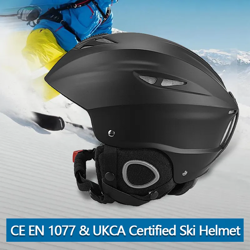 OEM ODM üretici CE UKCA sertifikalı kar kurulu kask kayak kadın erkek çocuklar için kar cacso Snowboard spor kayak kaskı