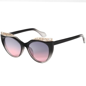 All'ingrosso alla moda Cat Eye Cartoon <span class=keywords><strong>occhiali</strong></span> da sole UV400 protezione per adulti <span class=keywords><strong>occhiali</strong></span> <span class=keywords><strong>con</strong></span> cornice PC colori Eye-Candy - Product Image 3