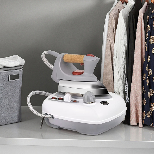 Household and Commercial Steam Iron - Dry Cleaning Store, Hotel Boiler Steam Ironer  for Both Wet and Dry Ironing of Clothes