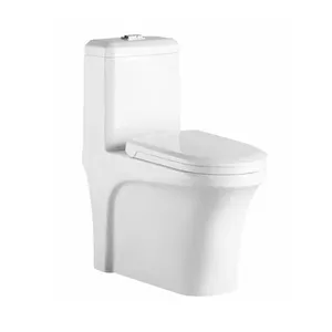 Üreticisi sifonik tek parça zemine monte s-trap çift floş wc banyo tuvalet