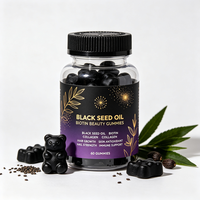 OEM ODM Minyak Biji Hitam Biotin Kolagen Gummy untuk Pertumbuhan Rambut, Kecantikan Kulit, dan Imunitas yang Dapat Disesuaikan