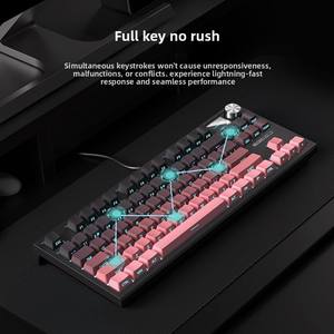 High-end Customized Mechanical Gasket Structure Wired Single Light Backlit Full Key Anti-Ghosting Gaming Competitive <b>Keyboard</b> - Product Image 4