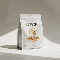 Sachets d'emballage personnalisés imprimés pour céréales, fruits, flocons d'avoine, noix, muesli, petit-déjeuner, refermables, en aluminium, pour céréales