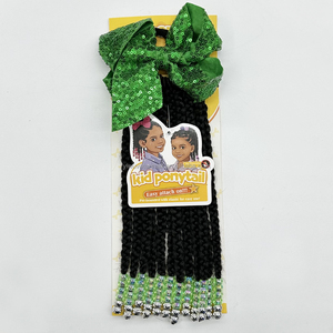 Benutzer definierte 8 Zoll <span class=keywords><strong>Sengel</strong></span> Twist Pferdes chwänze mit großen rosa Perlen Kinder geflochtene Pferdes chwänze Transparente Perlen DIY Elastic Band Pferdes chwanz - Product Image 5