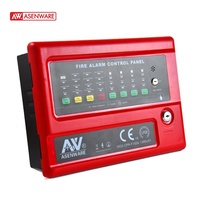Asenware 4 Zones 2166 Conventionnel série LCD Filaire Système de panneau de commande D'alarme Incendie