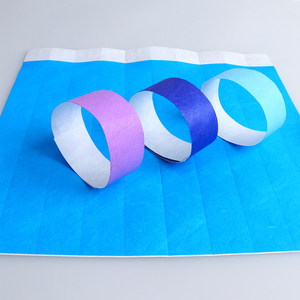 Pulsera promocional de papel de uso único de 25mm y <span class=keywords><strong>1</strong></span> pulgada de ancho, pulsera <span class=keywords><strong>Tyvek</strong></span> con logotipo personalizado para Bar, Club y eventos - Product Image 4