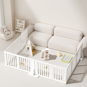 Indoor House Dog <strong>Gate</strong> With Door, Easy Assembly Pet <strong>Puppy</strong> Safety Barrier, Small Dog Isolation Fence for <strong>Stairs</strong> - Product Image 4