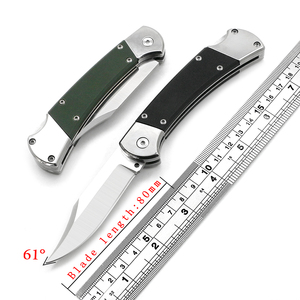 Coltello Pieghevole di Alta Gamma in Acciaio 440, Classico G10 EDC, Coltello Tascabile Tattico per Escursionismo e Attività all'Aperto - Personalizzabile OEM - Product Image 6