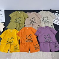 Ensemble de vêtements pour bébés garçons, modèle CAF067, hauts d'été pour tout-petits, vêtements décontractés en coton, en différentes couleurs, 1,98 dollar