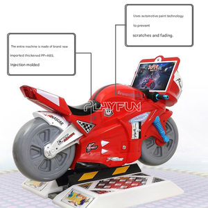 PlayFun BIG Moto キッズライド バイクスピード コイン式子供向け乗り物 レーシング子供用ゲーム機 - Product Image 2
