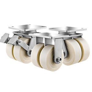 Rodízios Industriais Pesados de 4, 5, 6, 8, 10, 12 Polegadas, Rodas Duplas de PU/Nylon/Aço Sólido para Carrinho - Product Image 2