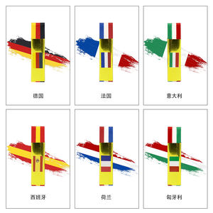 Crayons <span class=keywords><strong>de</strong></span> peinture acrylique non toxiques et résistants à la transpiration aux couleurs du drapeau <span class=keywords><strong>de</strong></span> la Coupe du Monde pour enfants, fans <span class=keywords><strong>de</strong></span> football, <span class=keywords><strong>d</strong></span>écorations <span class=keywords><strong>de</strong></span> matchs France Allemagne - Product Image 2