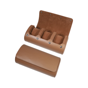 Boîte de rangement pour montres de voyage à 3 emplacements Boîte cadeau de rangement pour montres de luxe Rouleau de montre en cuir personnalisable - Product Image 3