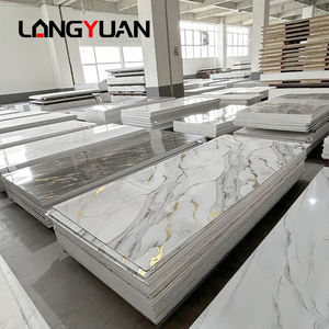 LT 1220*2440*3mm Uv <strong>Marble</strong> Board Interior Decoration Laminated Plastic <strong>Sheet</strong> Pvc Wall Panel High Glossy for House Hotel Decor - Product Image 1