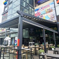 Auvent rétractable de jardin, auvent de terrasse, tissu léger et durable, pliable, pour l'intérieur et l'extérieur, SUNTO