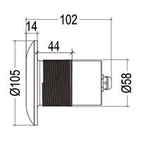 Lumière LED RGB sous-marine pour piscine, sans trou, IP68, 75 mm, en acier inoxydable 304/316L, pour spa et bassin, avec accessoires
