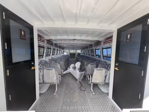 55ft 16.6m 74 Pax Tout En Aluminium Soudé Moteur Puissance Catamaran Eau Taxi Eau <span class=keywords><strong>Bus</strong></span> Rapide Vitesse Touristique Ferry Bateau Passager Navire - Product Image 2