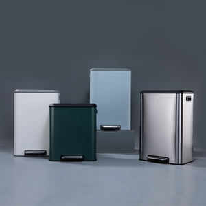 <span class=keywords><strong>Poubelle</strong></span> <span class=keywords><strong>de</strong></span> <span class=keywords><strong>tri</strong></span> en acier inoxydable, <span class=keywords><strong>2</strong></span> <span class=keywords><strong>compartiments</strong></span>, pédale <span class=keywords><strong>de</strong></span> cuisine intérieure, <span class=keywords><strong>poubelle</strong></span> <span class=keywords><strong>de</strong></span> recyclage, 30 litres - Product Image 6