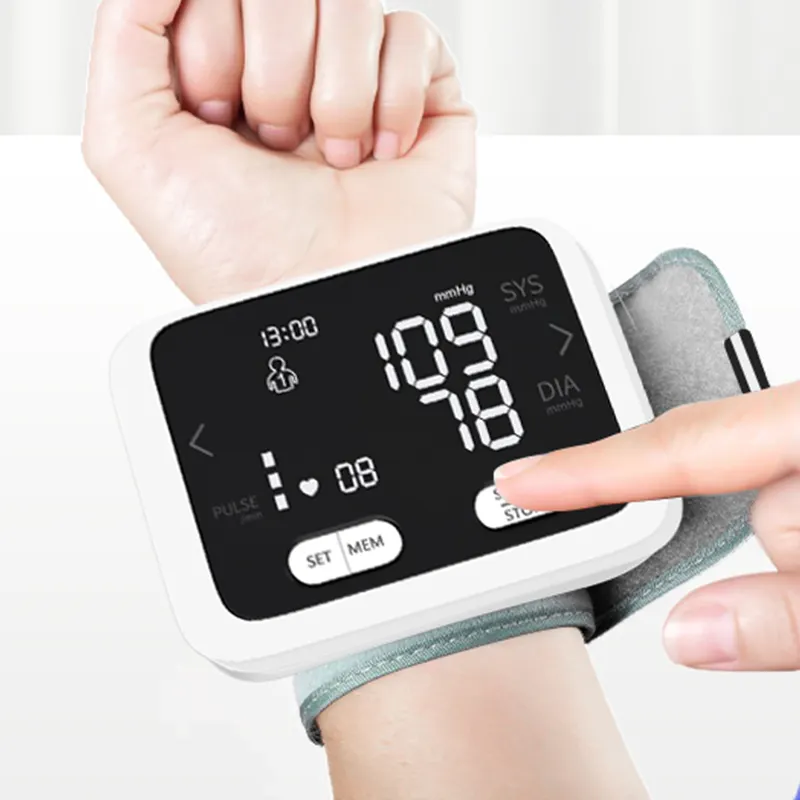 digital electronic blood pressure monitor wrist type machine digital blood pressure meter electronic sphygmomanometer bp meter
