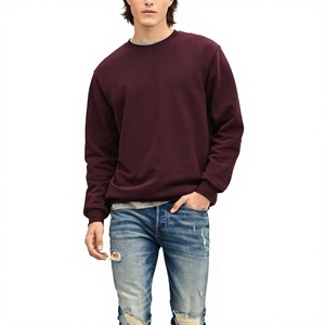 Sweat-shirt unisexe surdimensionné à épaules tombantes en tissu tricoté d'hiver, couleur unie, imprimé par sublimation numérique personnalisée, polyester/coton - Product Image 6
