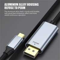 Haute Qualité 8K 60Hz Type C vers Displayport Câble Nylon Tresse USB C vers PD Câble pour Ordinateur Portable PC TV