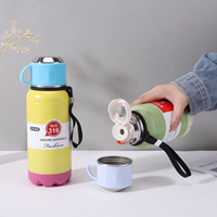 Bouteille isotherme en acier inoxydable 316, couleur macaron, thermos portable pour le sport, cadeaux d'affaires, logo personnalisé, sans BPA
