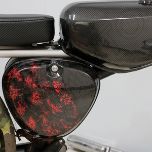 อะไหล่รถมอเตอร์ไซค์ Simson S50 S51 ฝาครอบข้างทรงเหลี่ยมคาร์บอนไฟเบอร์ 100% ลายรังผึ้ง ฝาครอบถังน้ำมัน ฝาครอบแบตเตอรี่ - Product Image 2