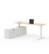 Bureau de direction moderne en bois massif de haute qualité, durable, écologique, poste de travail professionnel pour usage commercial