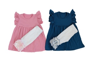 Groothandel Baby Katoen Parel Tops Icing Shorts Pure Katoenen Kleding Zomer 2 Stuk Sets Kids Kinderen Meisjes Kleding - Product Image 5