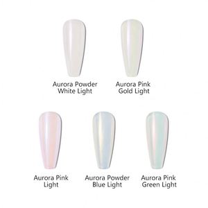 <span class=keywords><strong>Polvo</strong></span> Acrílico <span class=keywords><strong>para</strong></span> Uñas con Efecto Espejo Diamante, Acabado Brillante con Purpurina Dorada <span class=keywords><strong>de</strong></span> 5 Colores, Diseño <span class=keywords><strong>de</strong></span> Sirena Rosa Aurora, Superventas - Product Image 6