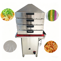 Cuiseurs vapeur multifonctionnels italiens pour nouilles froides, pains vapeur et rouleaux de riz, utilisés dans les restaurants.
