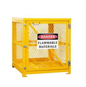 Chargement 1000kg bouteilles de gaz empilables Cage chariot élévateur bouteille de gaz propane panier de stockage en métal Cage - Product Image 1