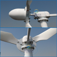 Turbine éolienne horizontale 1000/1500/2000/2500/3000W 24V-220V, sans énergie, avec système marche/arrêt du réseau électrique